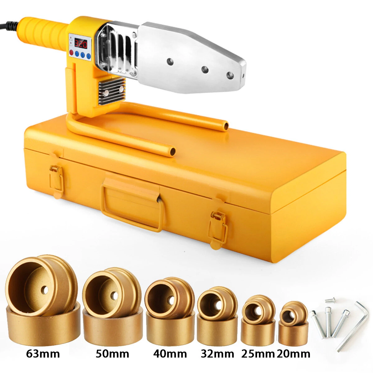 Pipe Welding Machine 600-1200W | 20-110mm Hot Melt Tool for PP/PPR/PB/PE Plastic Pipes - Image 2