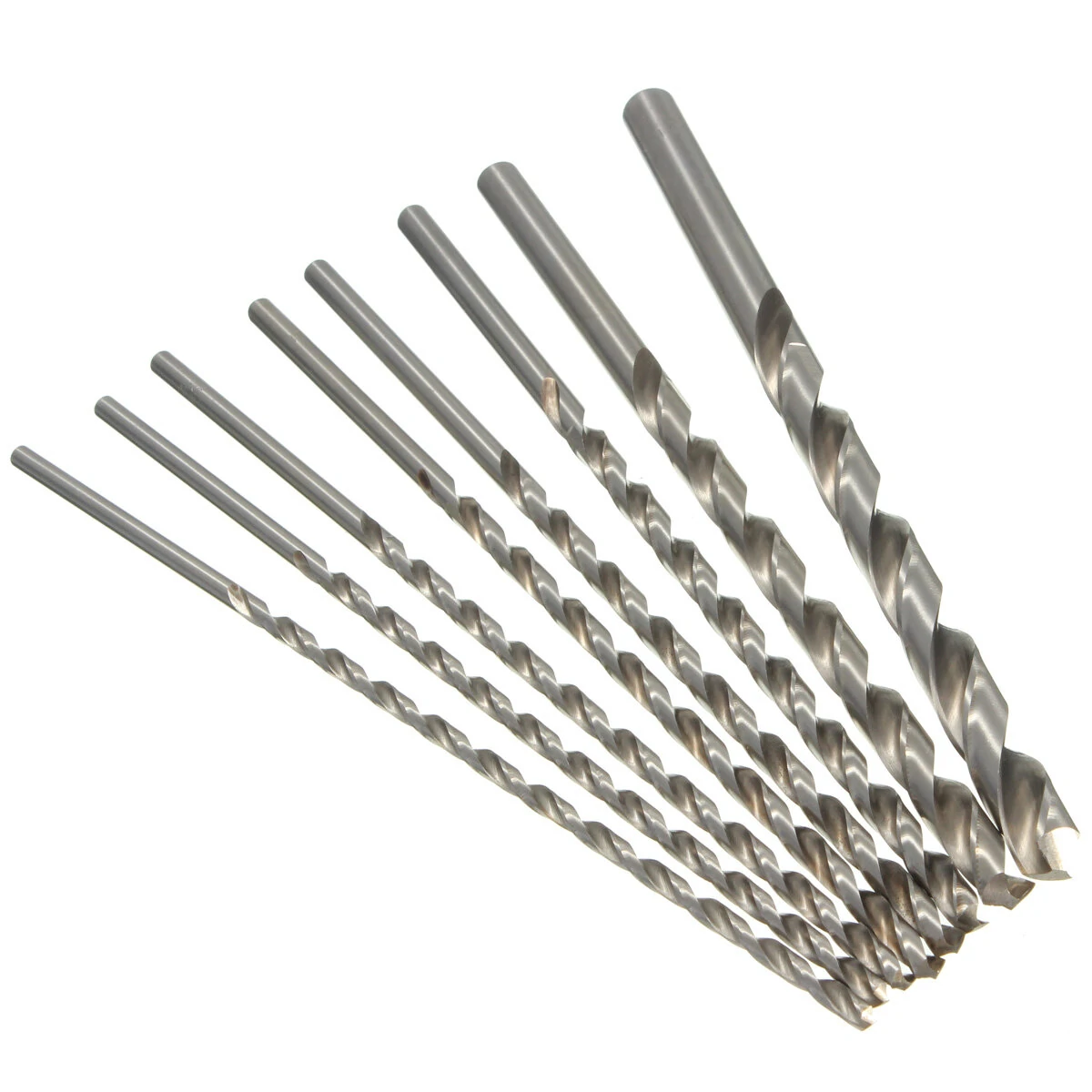 HSS Auger Twist Drill Bit - 4mm to 10mm Diameter - Extra Long 200mm - Image 2