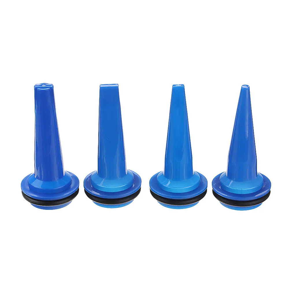 Effetool 4pcs Glue Gun Nozzle Tips - Flat Head with Apron for Soft Glass Glue - Image 3