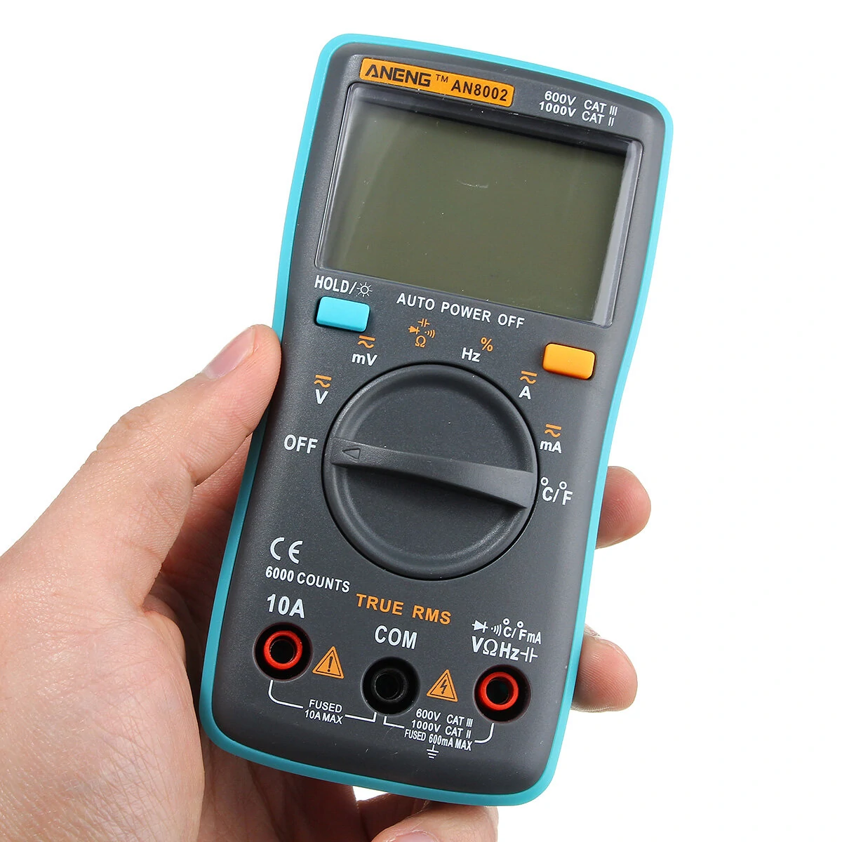ANENG AN8002 True RMS Multimeter - 6000 Counts | AC/DC Voltage, Current, Temp - Image 3