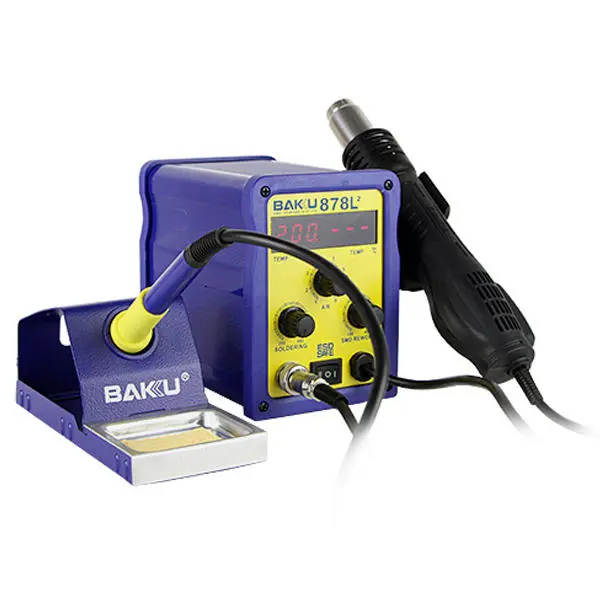 BAKU BK-878L2 700W 220V EU Plug 2-in-1 Soldering Iron Hot Air Gun - Image 3