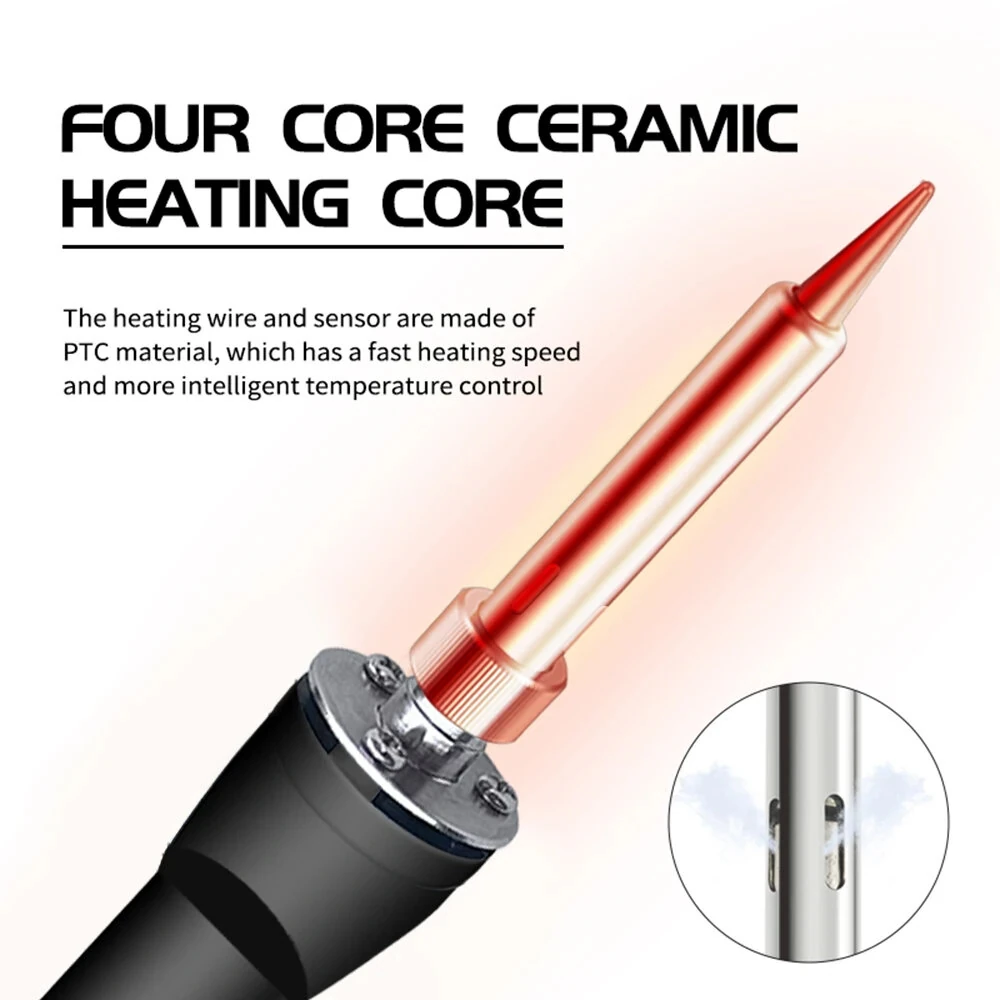 90W Digital Soldering Iron - Adjustable Temperature & Fast Heating | Real-Time Display - Image 4