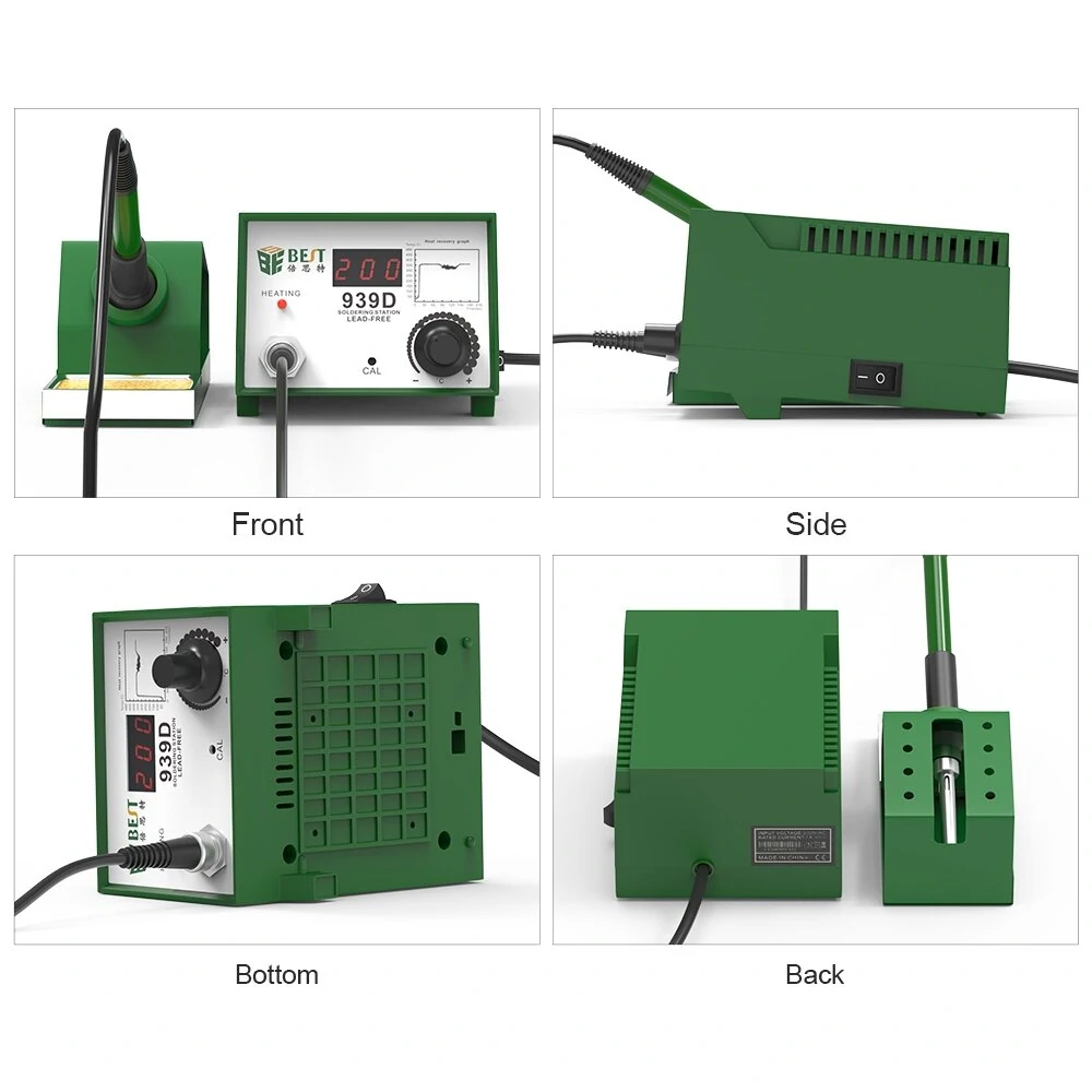 BEST-939D Lead-Free Soldering Station | LCD Digital Display & Constant Temp Control - Image 3