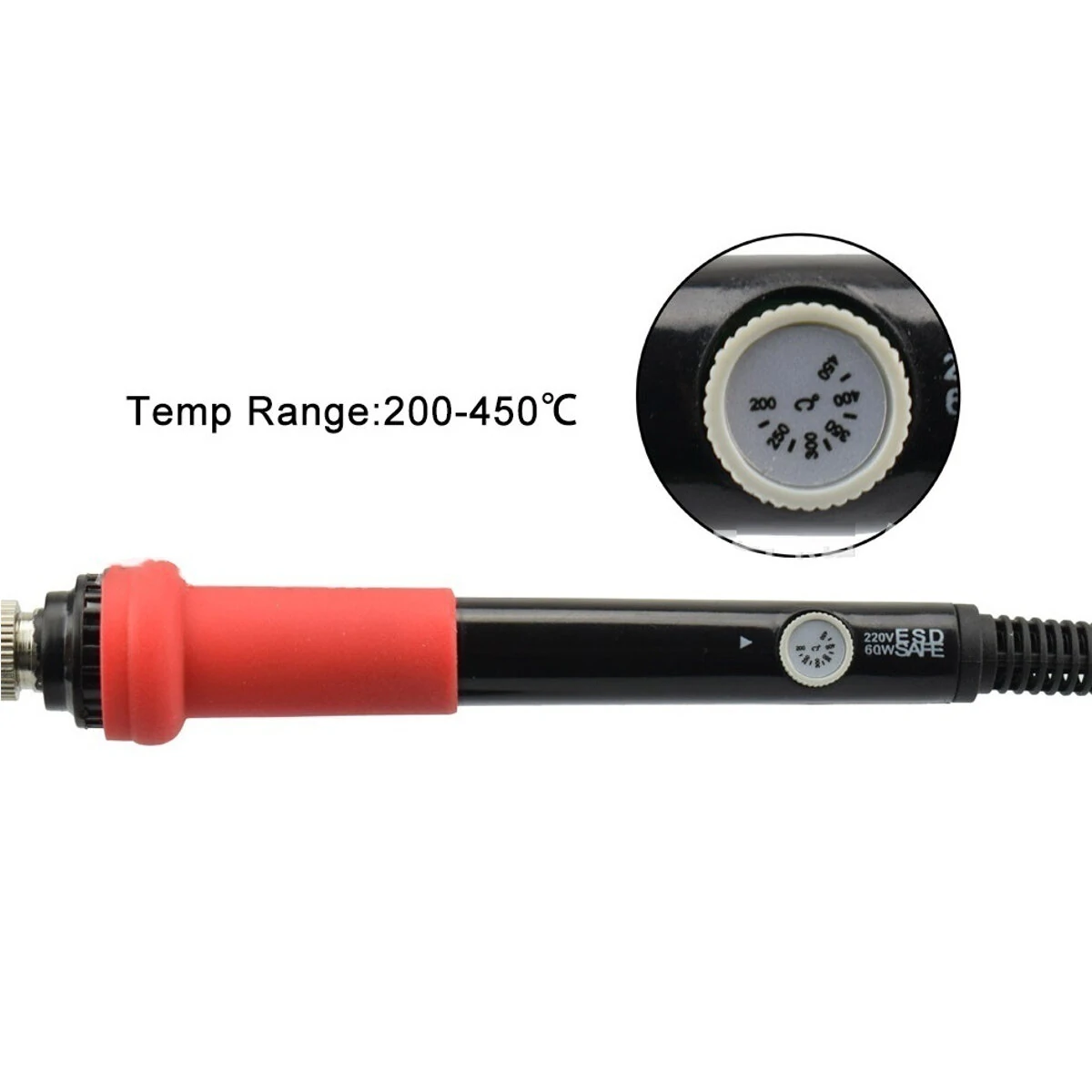 60W Adjustable Temperature Electric Soldering Iron Kit - 110V/220V DIY Welding - Image 5