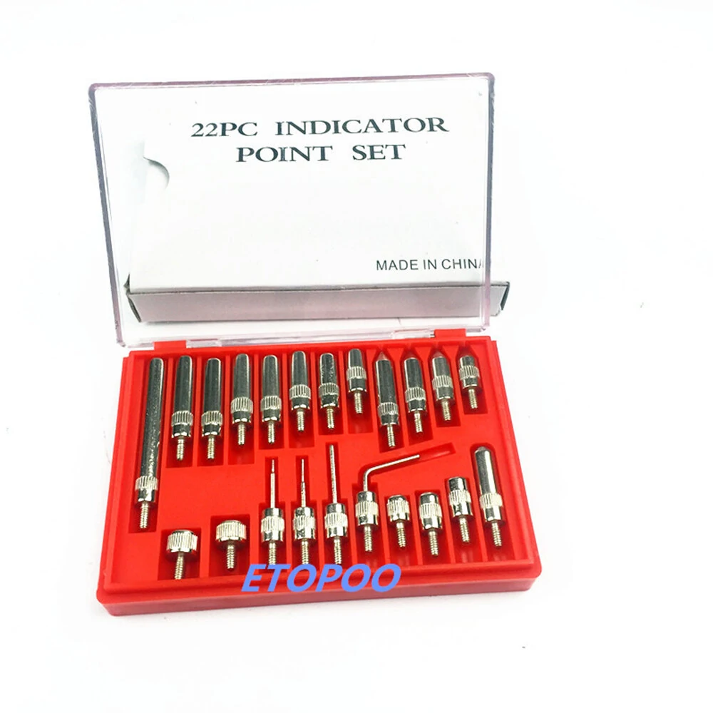 ETOPOO 22PCS M2.5 Thread Tip Set | Steel Dial Indicator Points for Test Indicators - Image 3