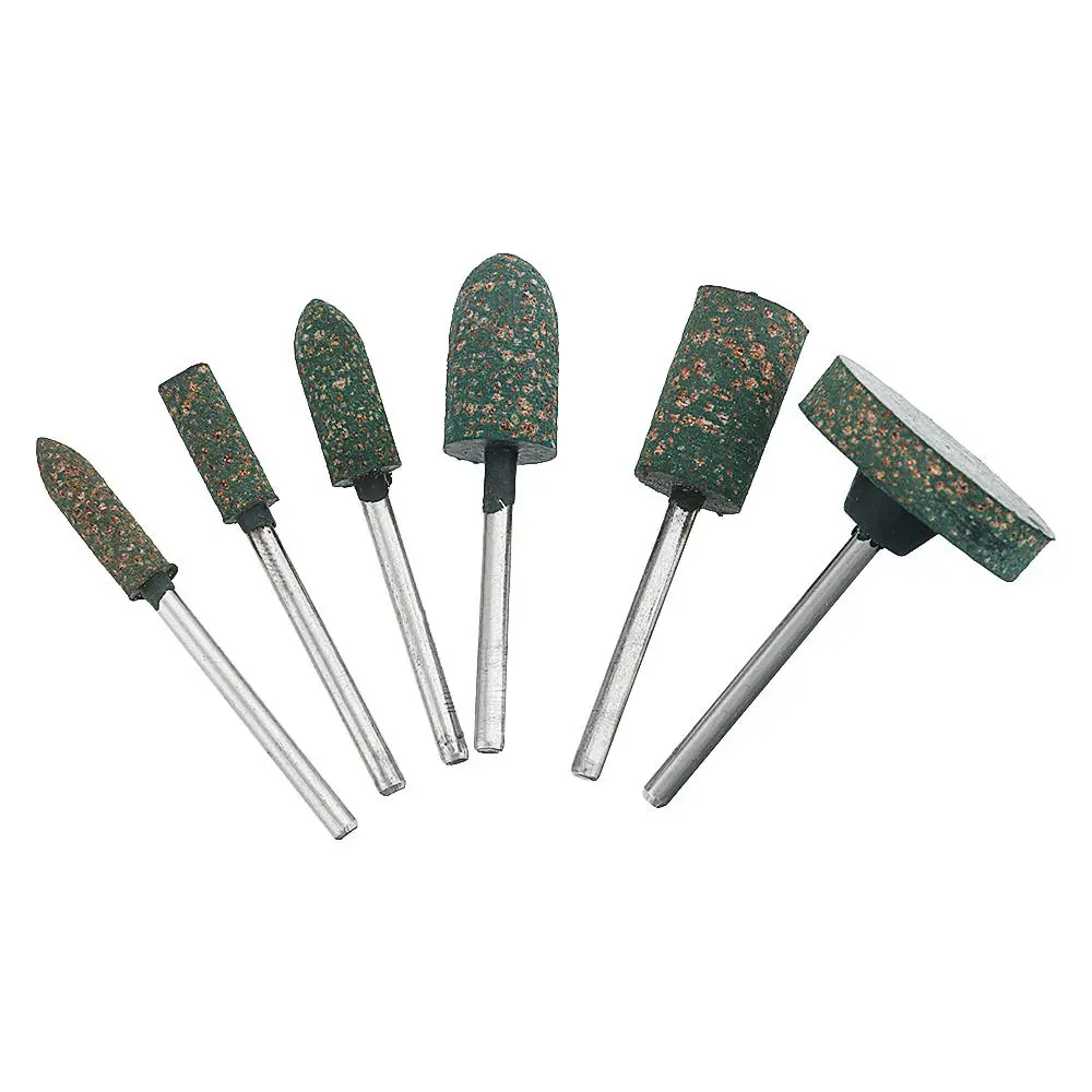 HILDA 6pcs 3mm Rubber Polishing Heads - For Metal & Wood - Rotary Tool - Image 2