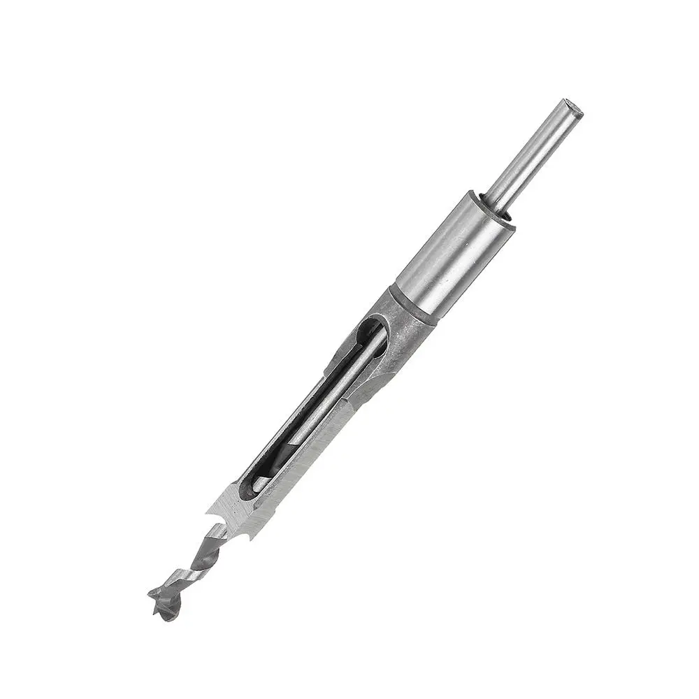 Drillpro Square Hole Drill Bit Set | 6mm-16mm Woodworking Auger Mortising Chisel - Image 3