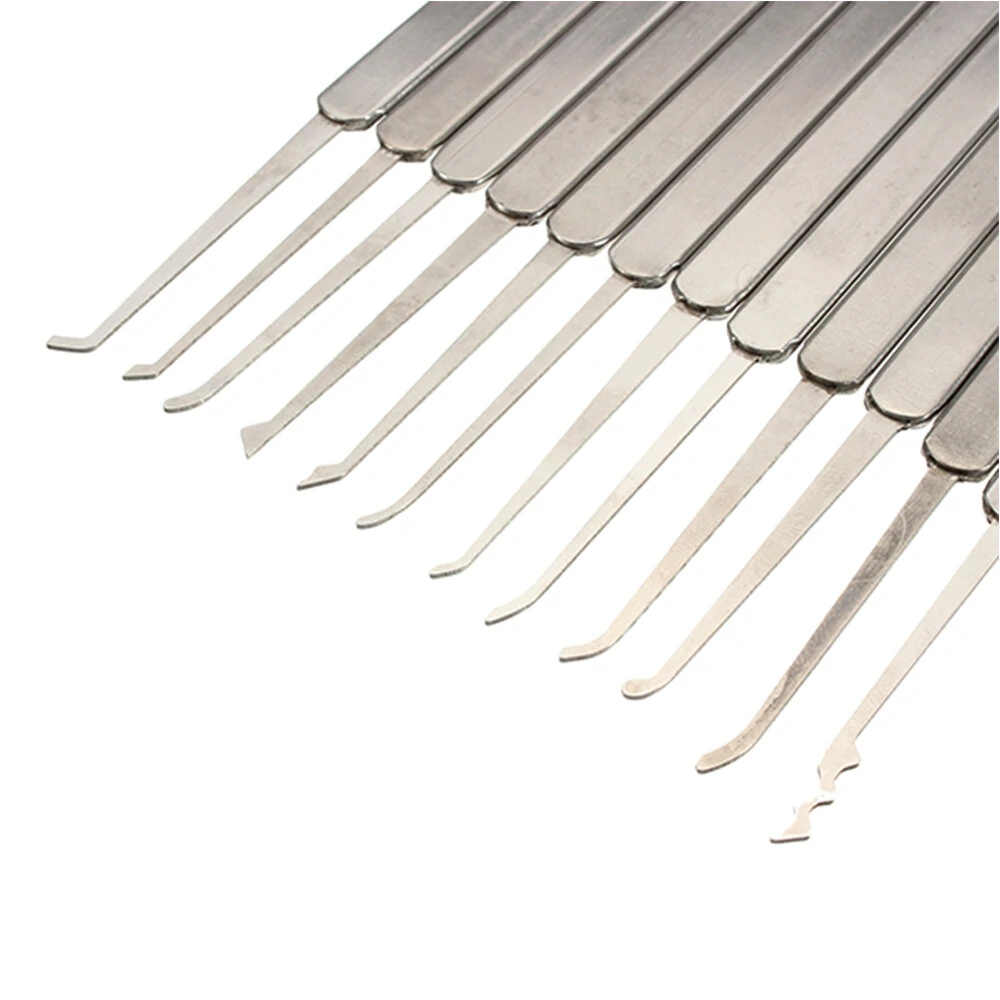 12Pcs Lock Pick Set - Transparent Practice Locks | Locksmith Tools Kit - Image 3