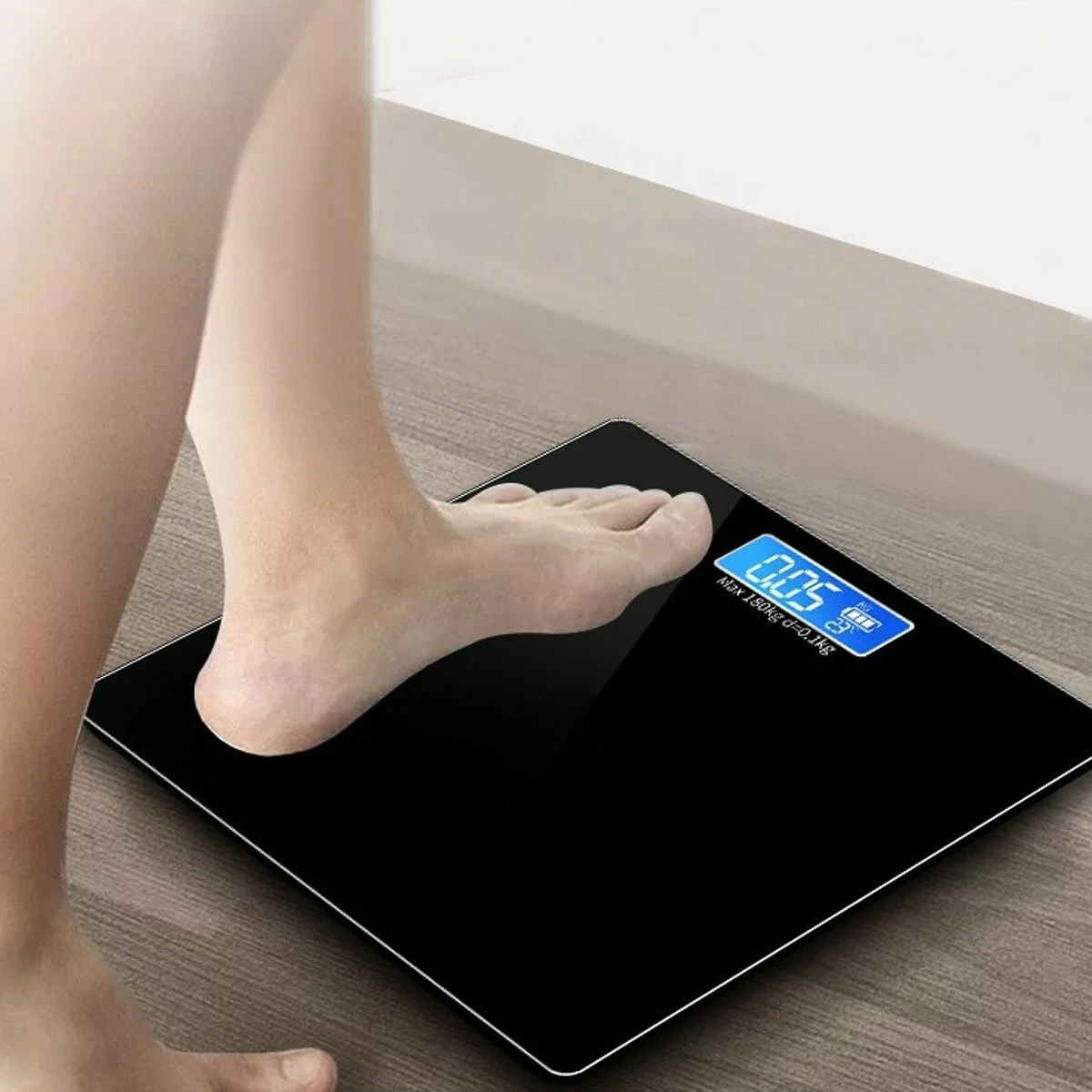 180KG Digital Body Fat Scale - LCD Weight & BMI Analyzer | Tempered Glass - Image 3