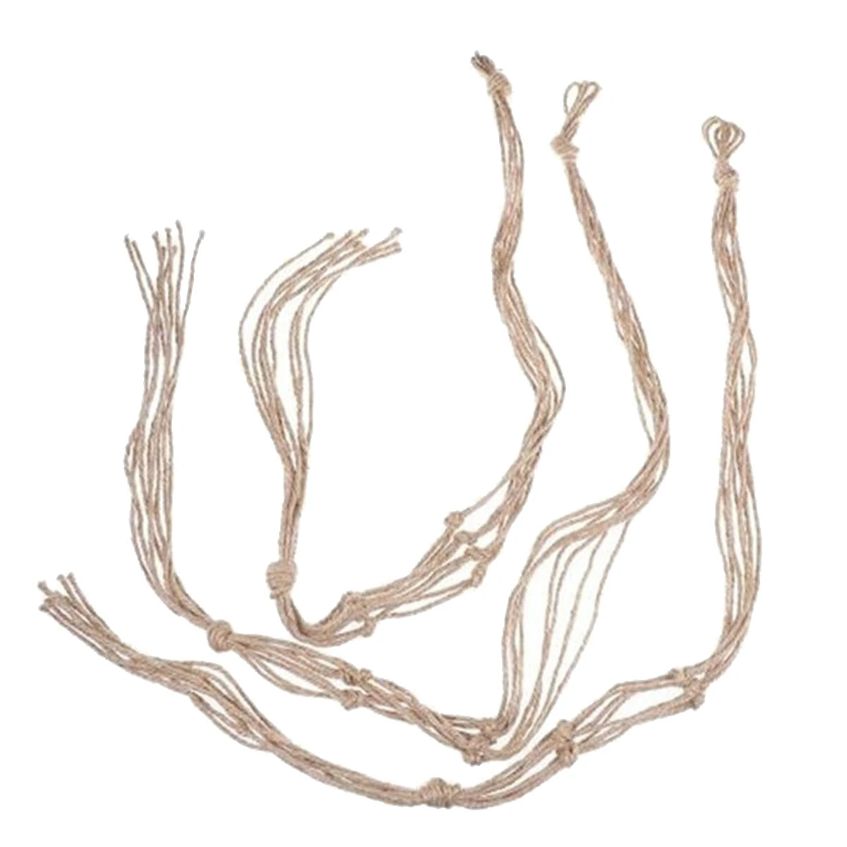 Macrame Plant Hanger - Braided Rope Hanging Planter Basket for Garden Art - Image 3
