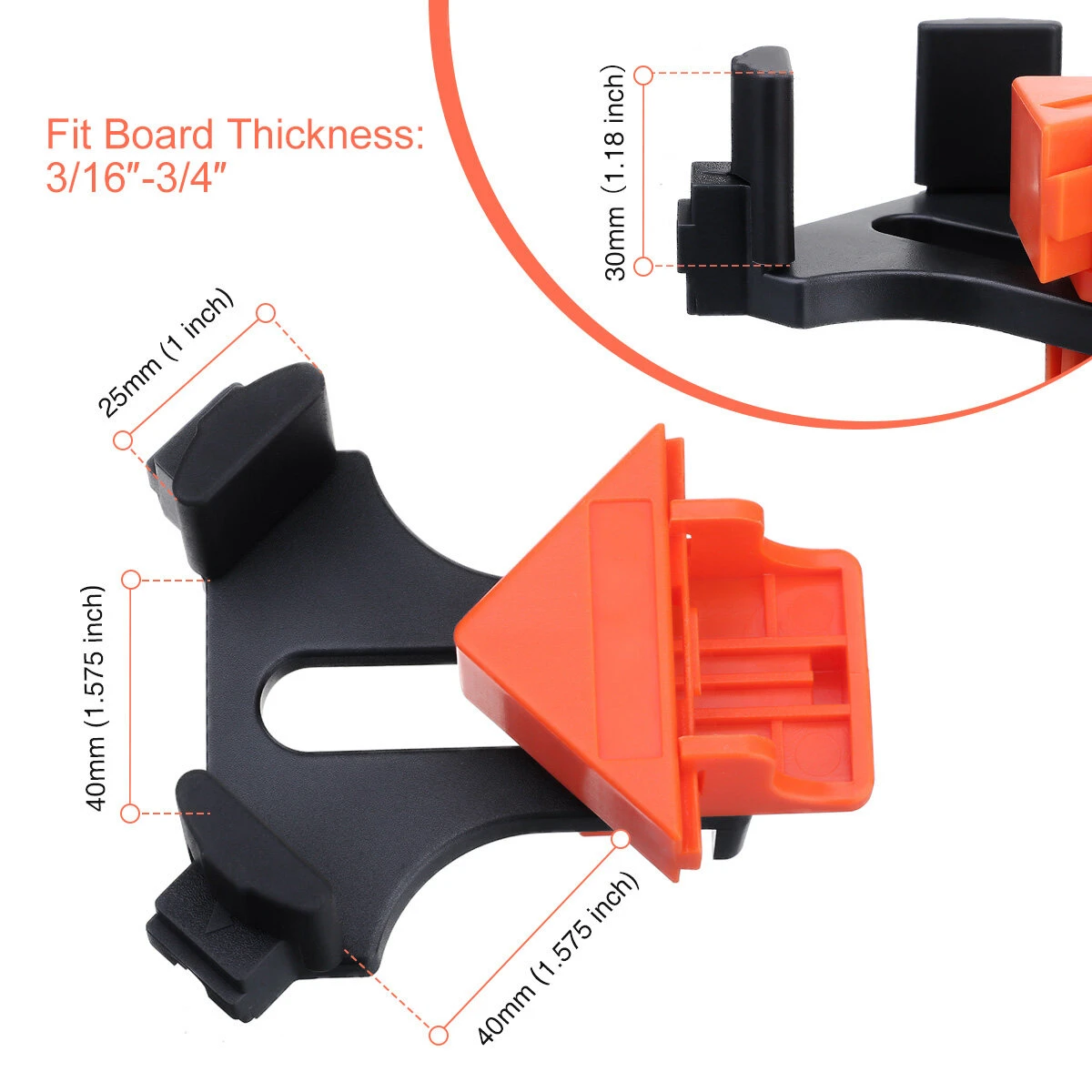 4pcs Right-angle Clip - 90 Degree Adjustable Woodworking Clamp | Spring-loaded Single-handle - Image 2