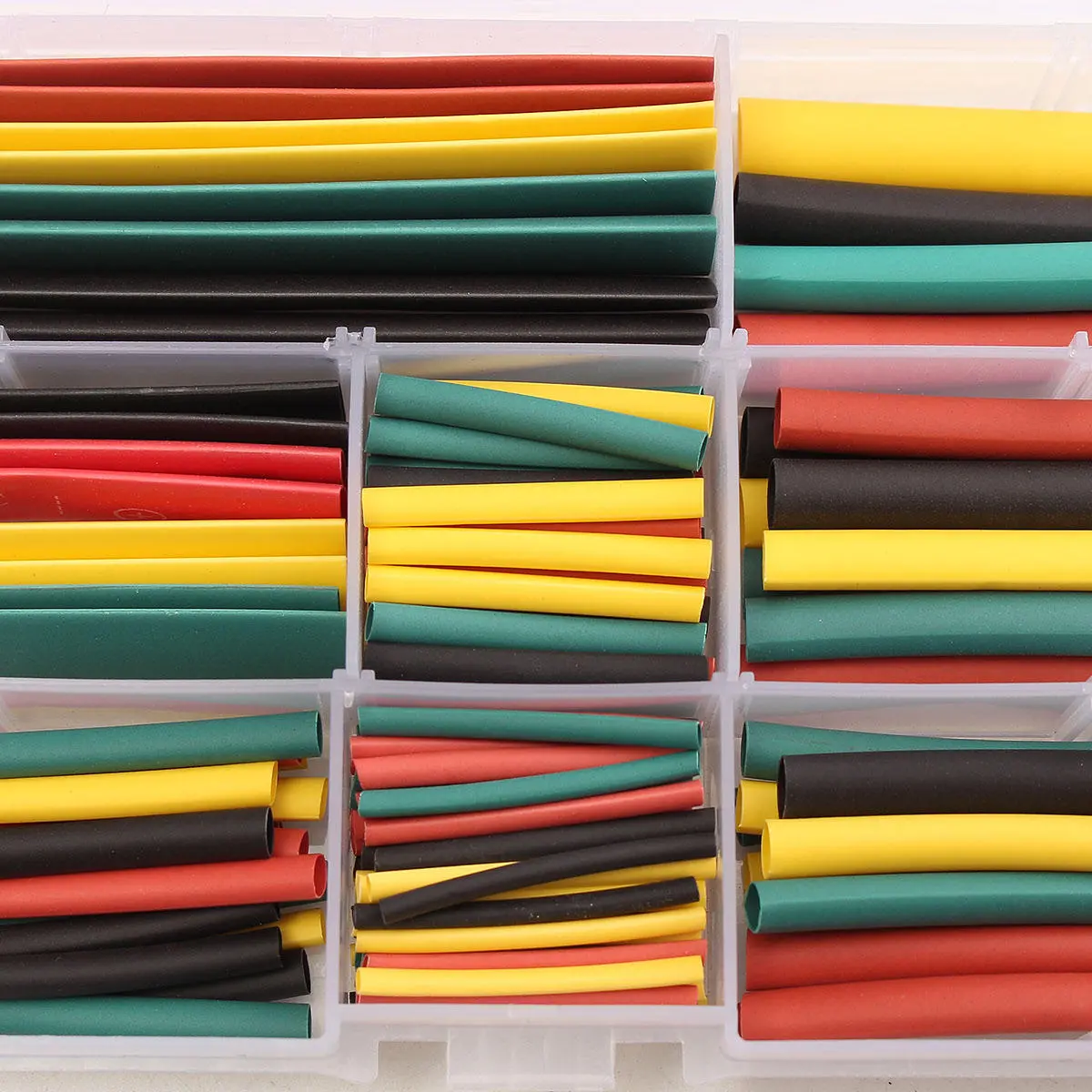 180Pcs Halogen-Free Heat Shrink Tubing Kit | 2:1 Ratio Wire Cable Sleeving Wrap - Image 3