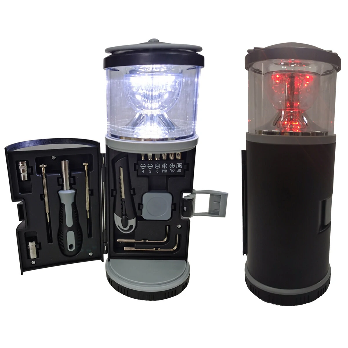 RX340 Camping Lamp with Built-in Toolbox | 6 LED High Brightness | Portable Multifunctional Tool Set - Image 3