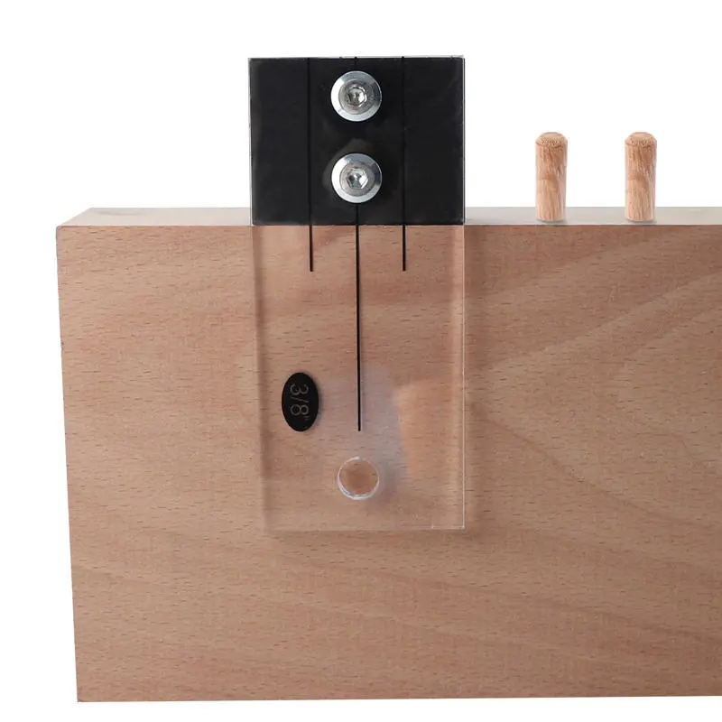 Dowel Jig | Acrylic Hardened Steel Pocket Hole Jig - 1/2, 3/8, 1/4 Inch Drill Guide - Image 5