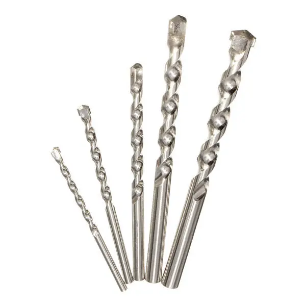 5pcs 4-10mm Hard Alloy Masonry Drill Bits | Hammer Drill Bit Set - Image 2