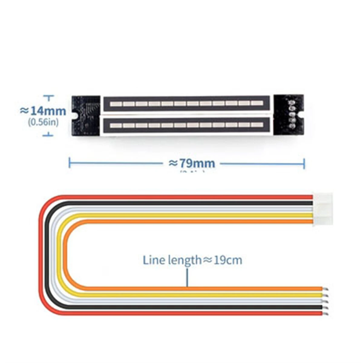 Mini Dual 12 Stereo Level Indicator Kit | Adjustable Speed LED Display - Compact Size - Image 4