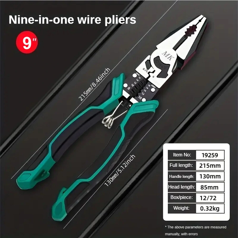 9 in 1 Multifunctional Plier - Wire Stripper & Shears - Industrial Grade Tool - Image 4