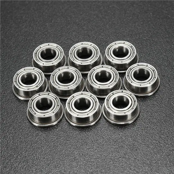 MF105ZZ Flanged Ball Bearings - 5x10x4mm Double Shielded - 10 Pack - Image 2