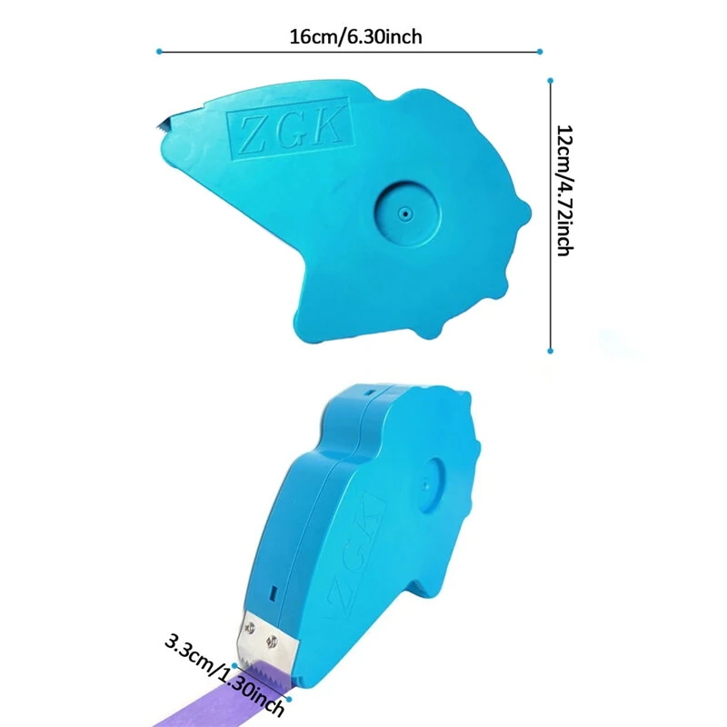 Masking Tape Applicator Machine - Sharp Cutting Edge & Ergonomic Design - Blue - Image 2