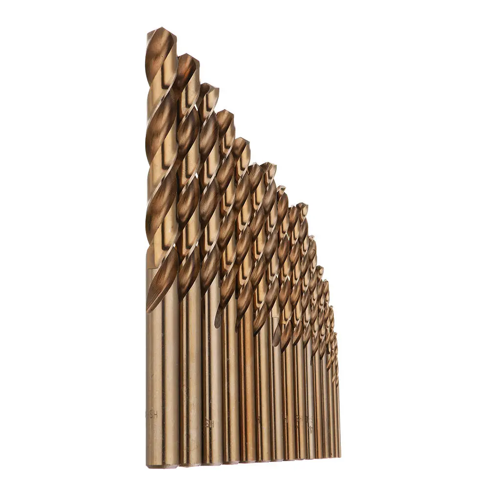 Drillpro 15pcs HSS M35 Cobalt Drill Bit Set | 1.5-10mm for Metal & Steel - Image 4