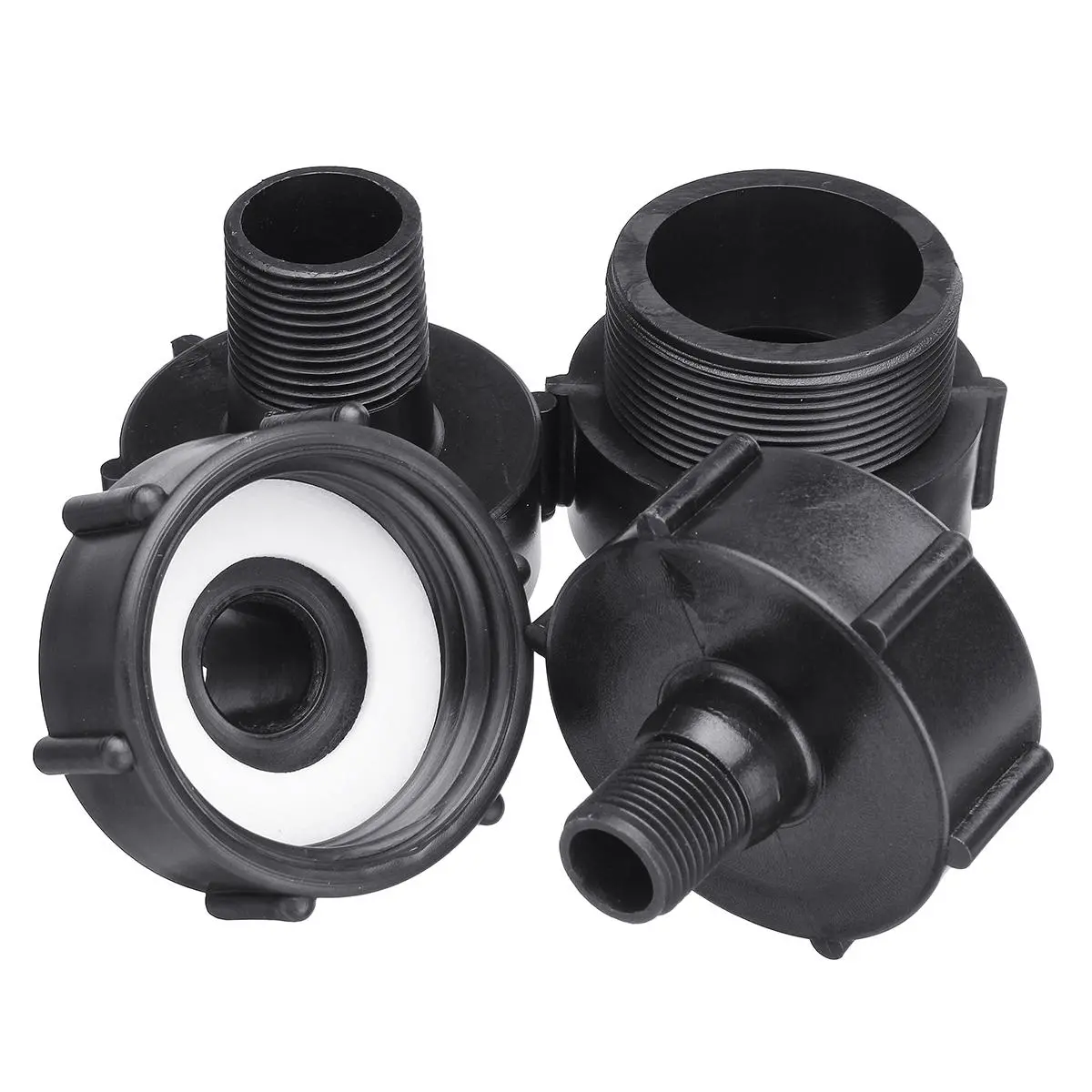 IBE 1000L Tote Tank Drain Adapter - Coarse Thread Garden Hose Adapter - Image 3