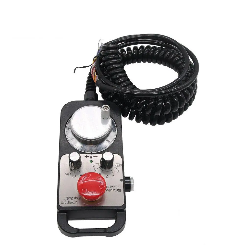 Machifit 6 Axis CNC MPG Pendant - Manual Pulse Generator with Emergency Stop - Image 5