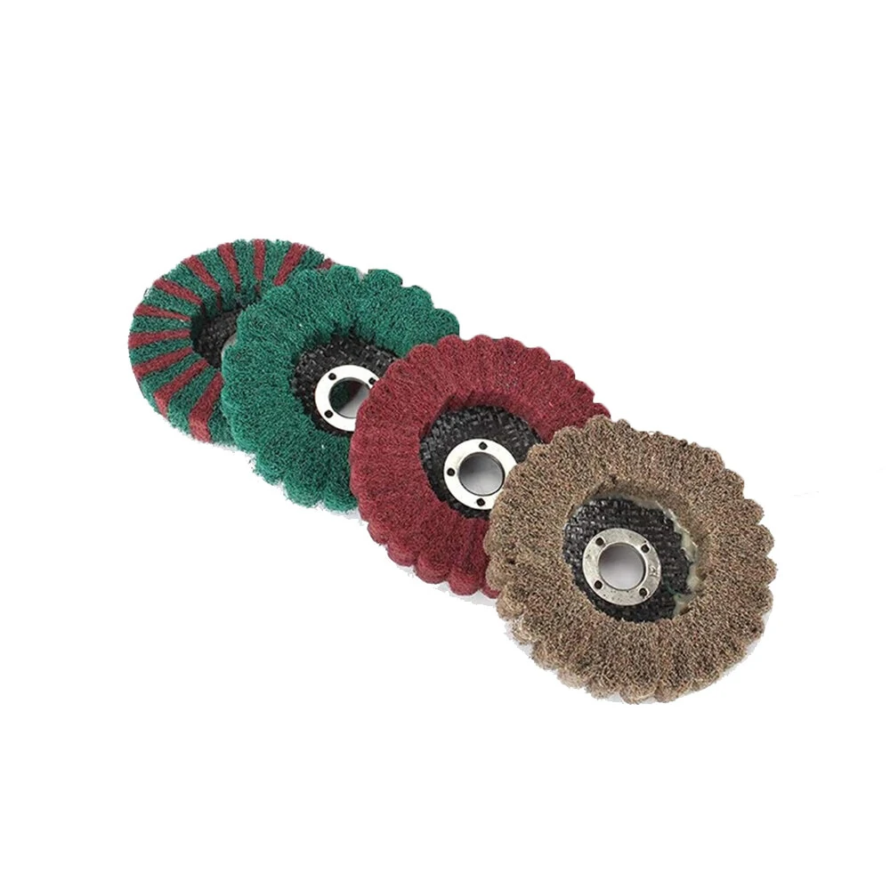 5Pcs 4 Inch Nylon Fiber Disc Wheel Set | 120-600 Grit | For Angle Grinder Sanding & Buffing - Image 4