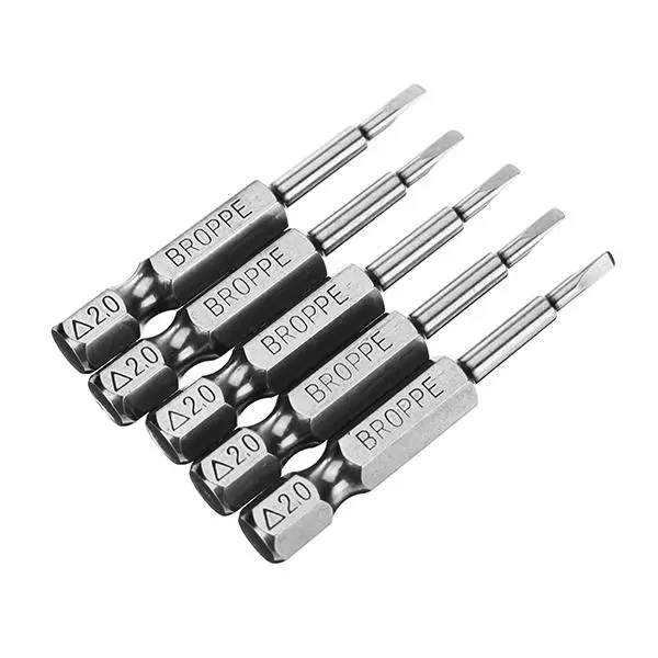 Delta 2.0 50mm 1/4 Inch Hex Magnetic Screwdriver Bits Set - 5pcs Triangle Bits - Image 3