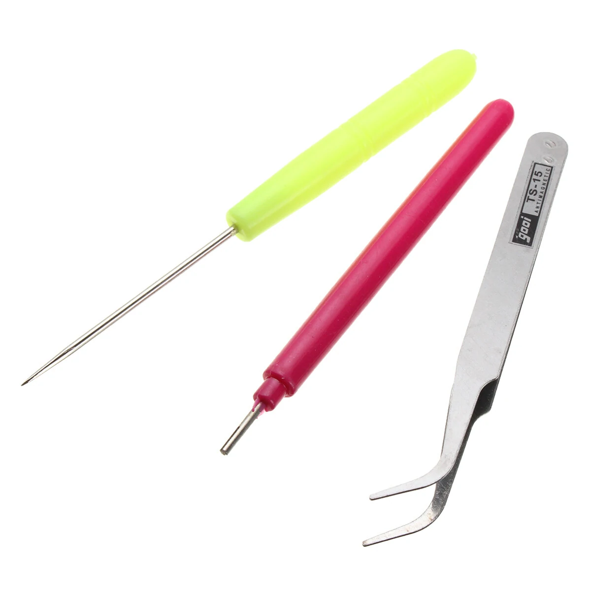 3PCS Paper Quilling Tools Set - Origami Tweezer & Needle DIY Craft Kit - Image 2