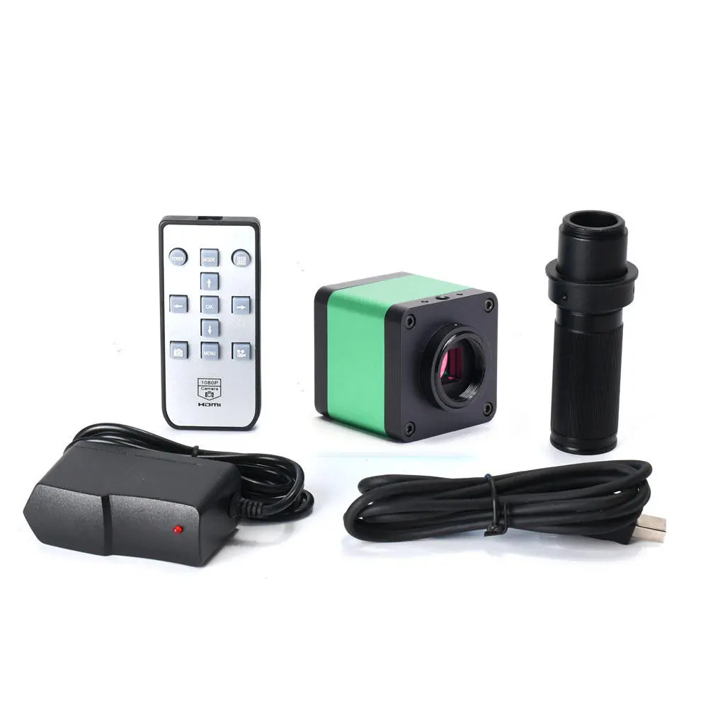 HAYEAR 48MP Digital Microscope Camera | 100X Lens & LED Ring Light | For Soldering Repair - Image 2