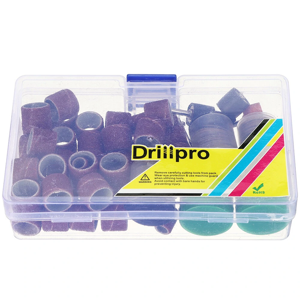 Drillpro 206pcs Sanding Bands & Drum Set - For Dremel Rotary Tool with Mandrels - Image 2