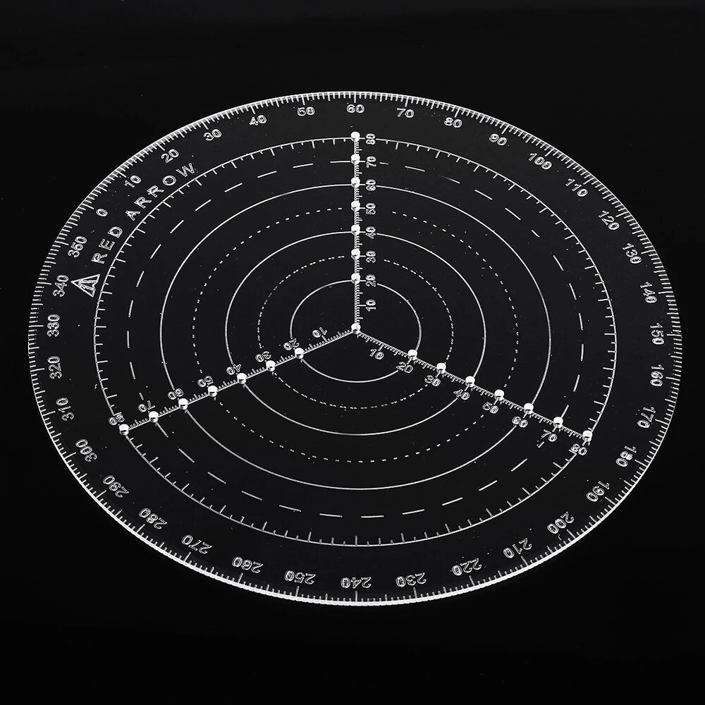 RED ARROW Woodworking Compass Tool - 198mm/298mm Center Finder for Woodturning Bowls & Lathe Work - Clear Acrylic Circle Drawing - Image 5