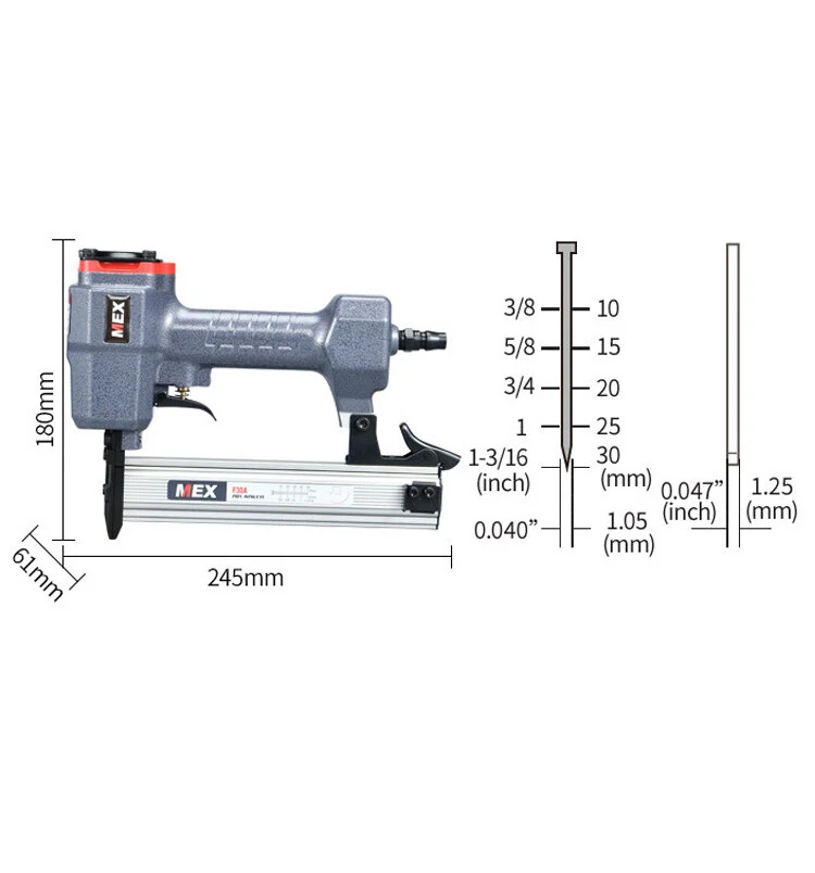 Pneumatic Plastic Nut Binder Tool | Finishing Frame Nail Gun - Image 4