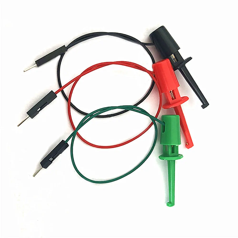 3 Pcs 20cm Transistor Tester Test Hook Clips | Test Leads for Electronics - Image 2