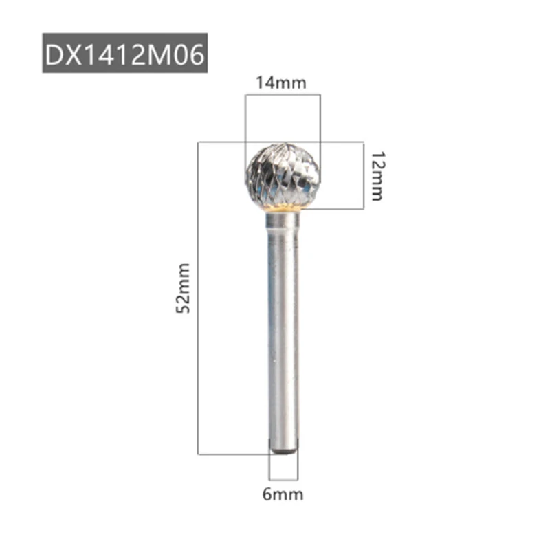 DX Type Double Slot Tungsten Steel Wood Carving Grinding Head | Hard Metal Milling Cutter - Image 2