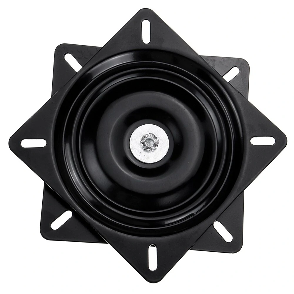 4Pcs 7 Inch Square Swivel Plate Replacement - 360 Degree Rotation Mechanism for Bar Stool & Recliner Chair - Image 3