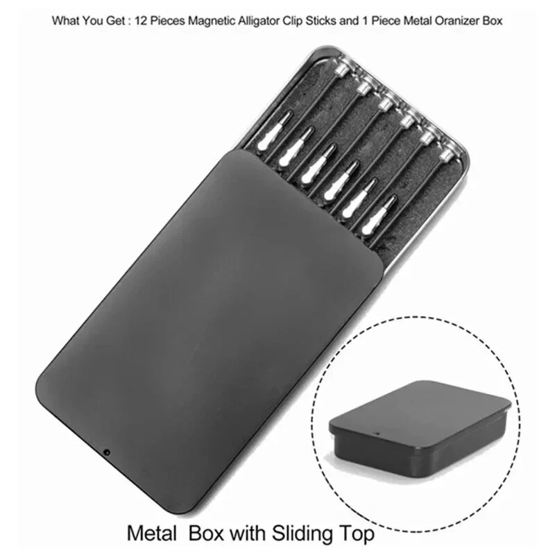 12PCS Magnetic Bendable Alligator Clip Sticks | Model Painting Stand & Holder for Airbrush - Image 5