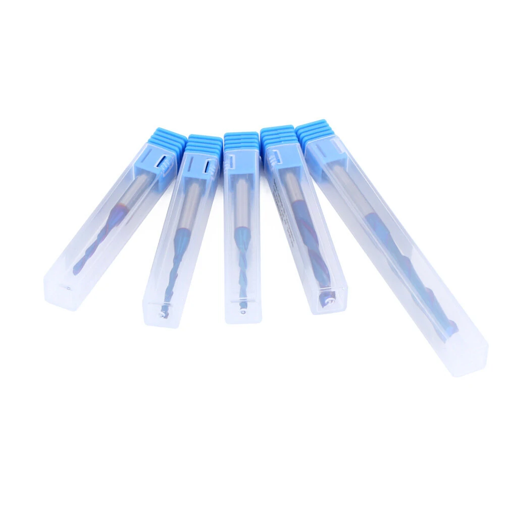 LAVIE 6.35mm 1/4 Shank Flush Trim Router Bit | Up Cut & Down Cutter | Nano Blue Coated - Image 3