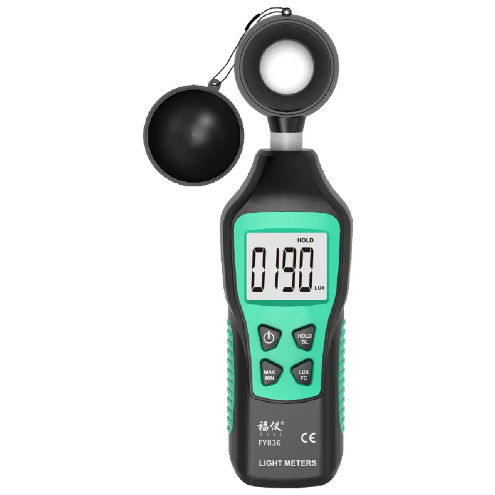 FUYI FY836 Mini Digital Lux Meter | 0-200000 Lux | Handheld Light Meter - Image 2