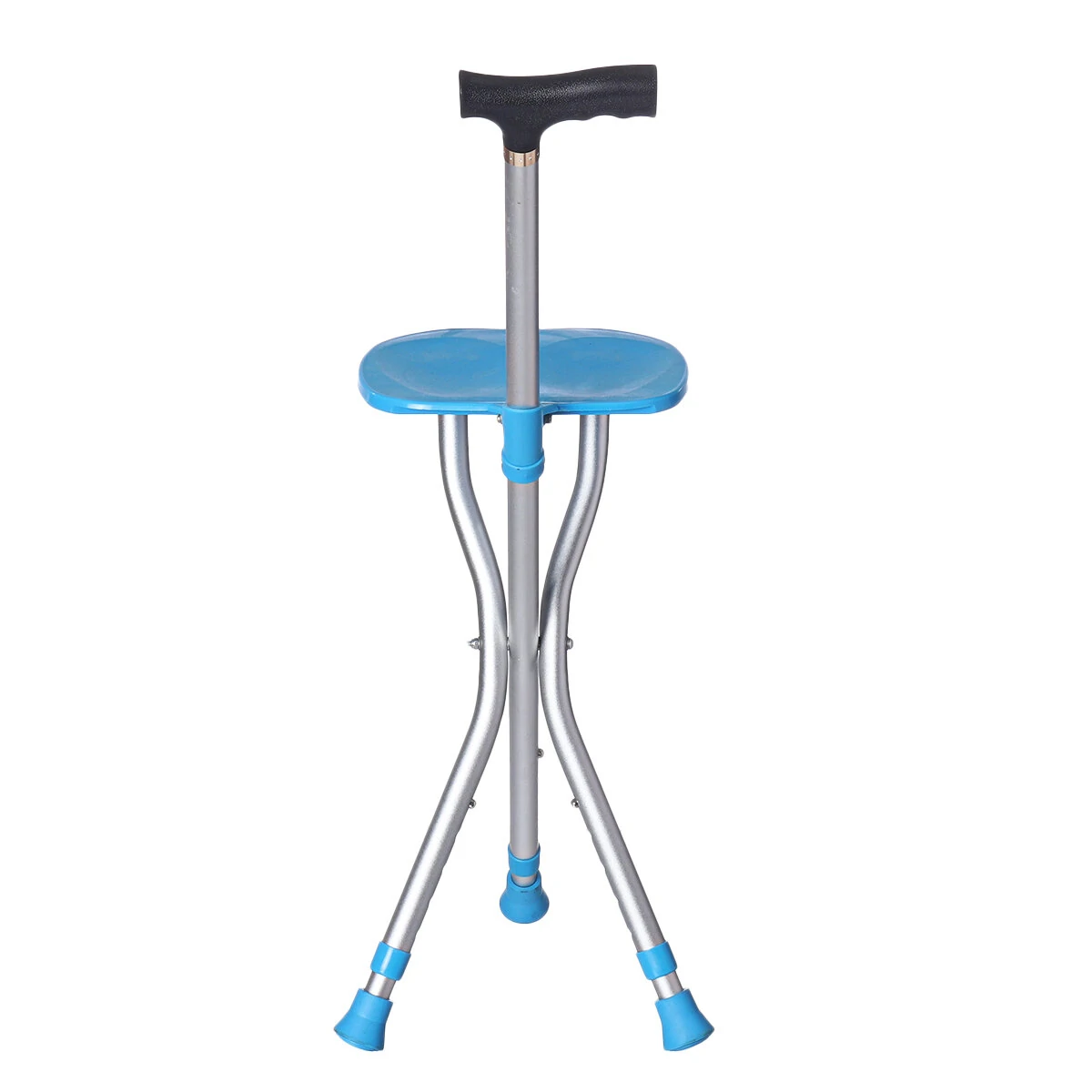 Portable Folding Cane Chair - Aluminium Tripod Hiking Stick with Seat | 200Kg - Image 4