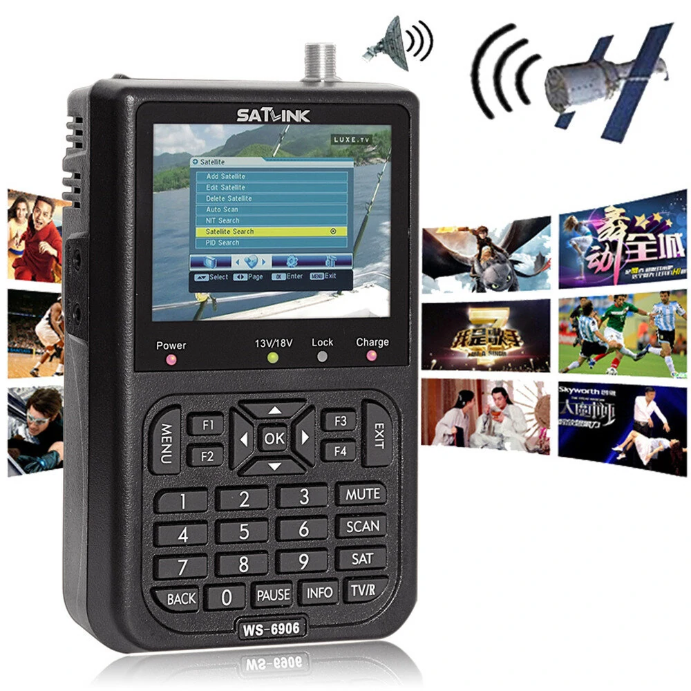 SATLINK WS-6906 3.5 Inch LCD DVB-S Digital Satellite Meter | FTA Finder - Image 2