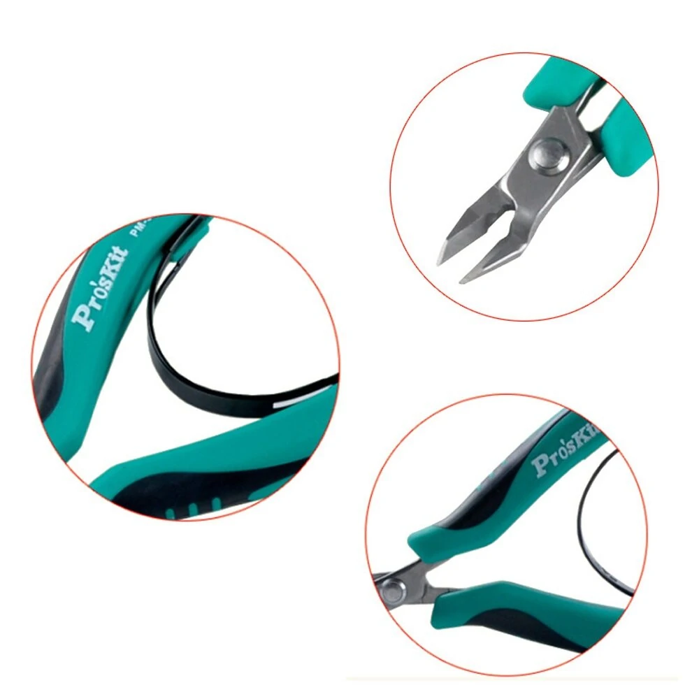 Pro'sKit PM-396F Diagonal Pliers | Side Cutter for Electrical Wire & Cable Beading - Image 5