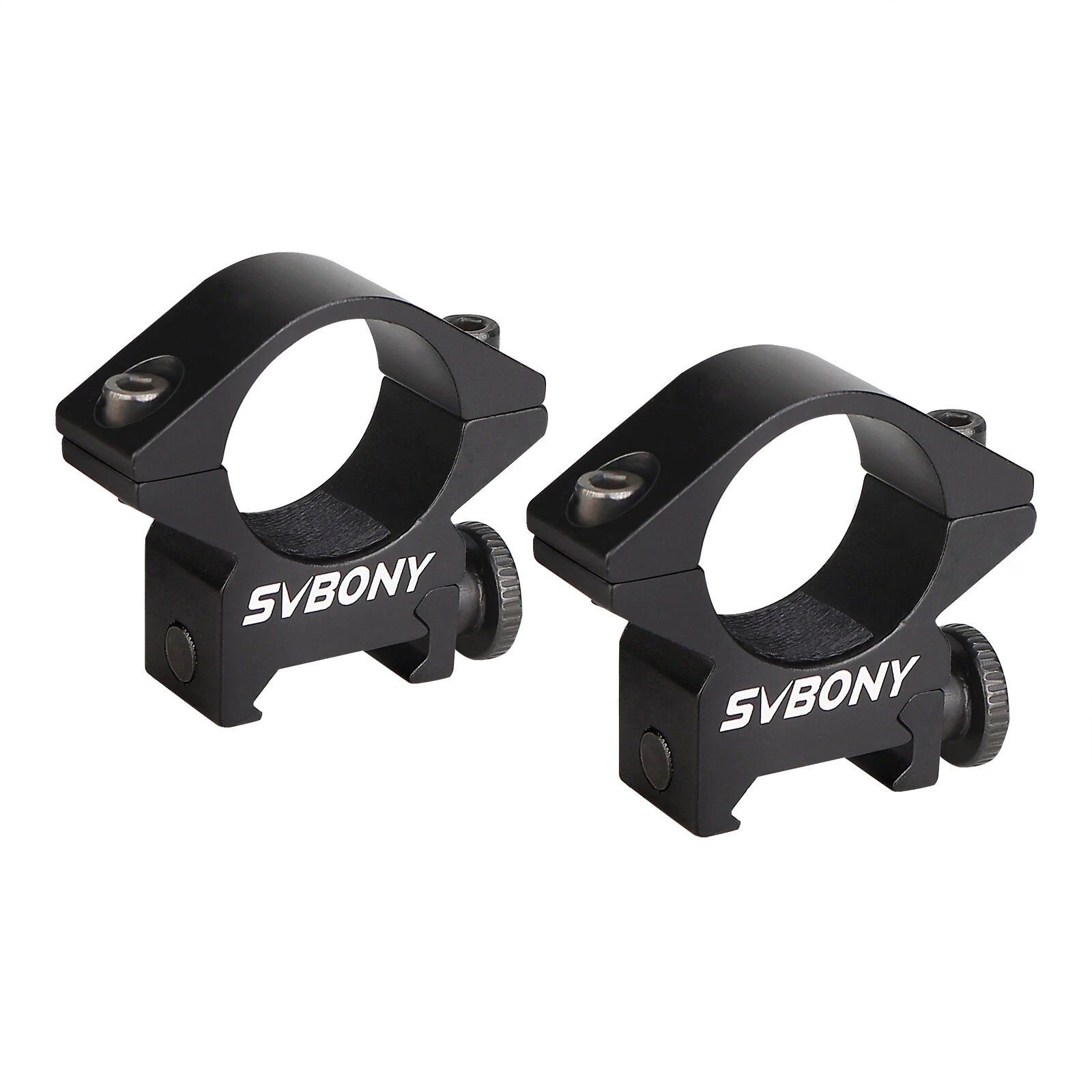 SVBONY SV185 1-inch Riflescope Rings | Picatinny/Weaver Dovetail - Medium Profile - Image 2