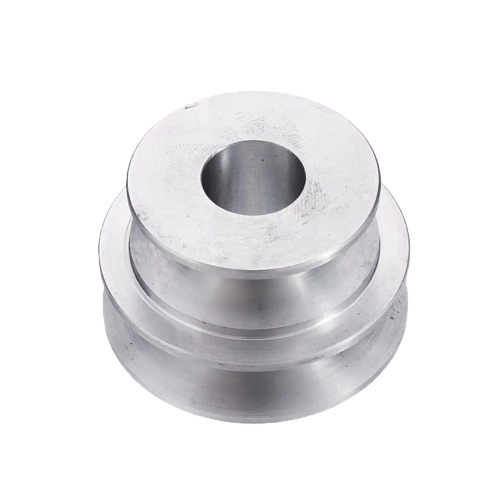 Aluminum Alloy 40/50mm Double Groove V-Pulley Wheel | Fixed Bore for 10MM Belt - Image 5