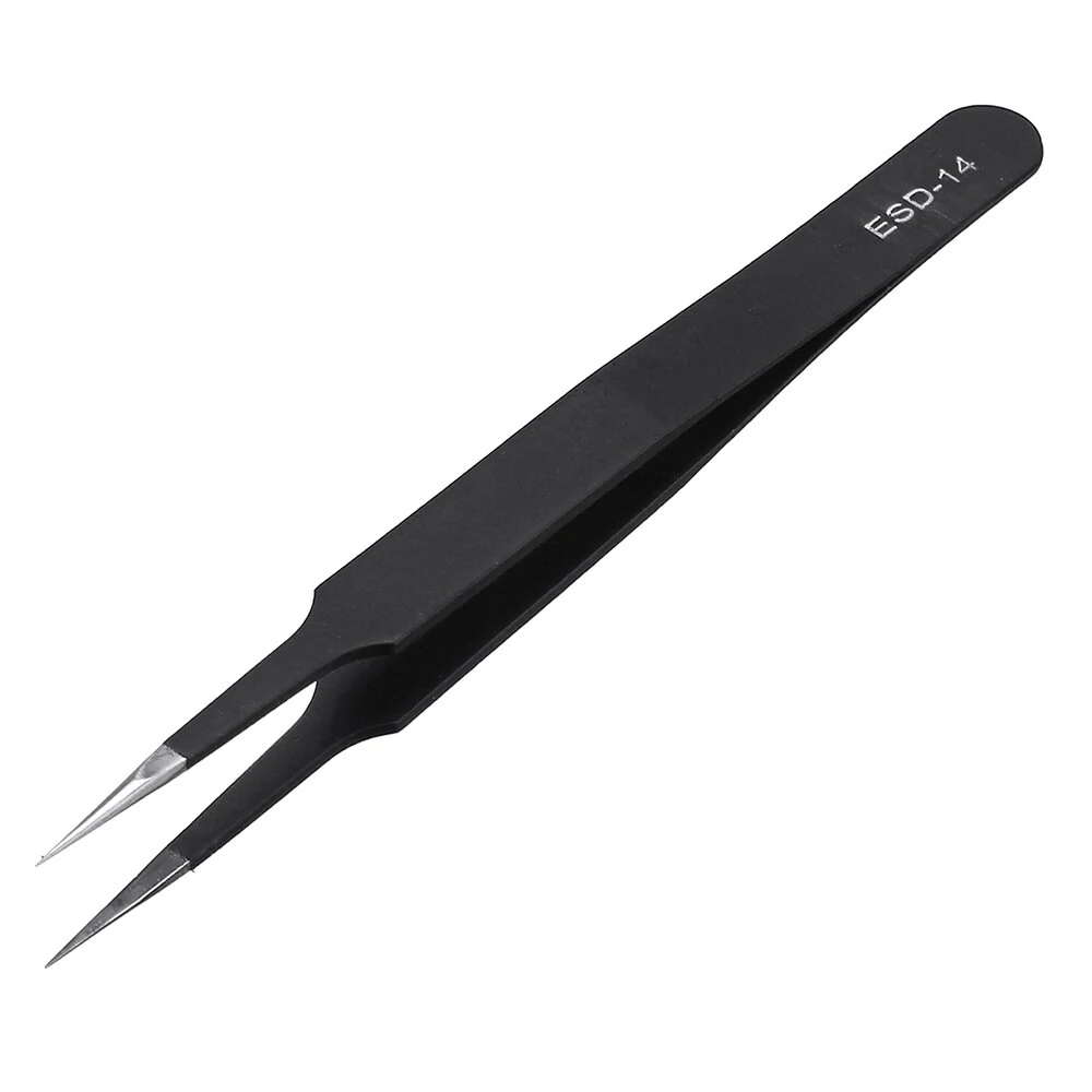 PARON ESD-10 Anti-static Curved Tip Forceps - Precision Soldering Tweezers - Image 5