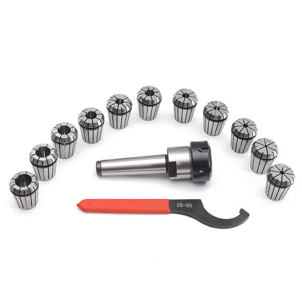 BrandName 11pc 1/8-3/4 MT3 1/2 Chuck Set Spanner Milling Machine - Image 2