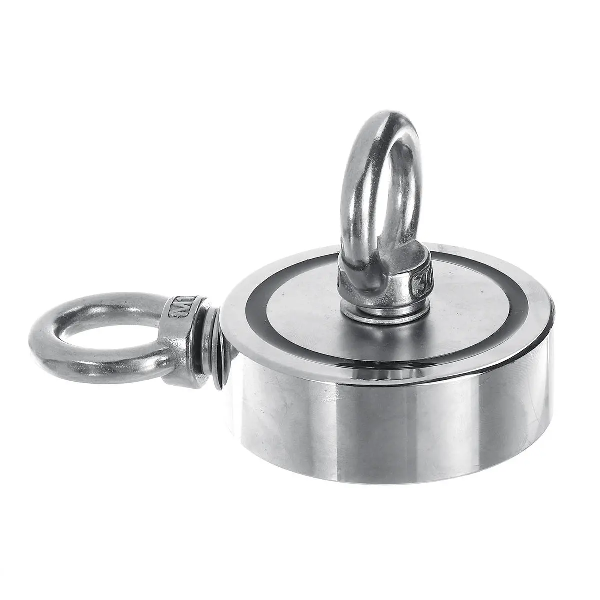 Neodymium Fishing Magnet - 200KG Double Sided Recovery Hook & Salvage Ring Tool - Image 2