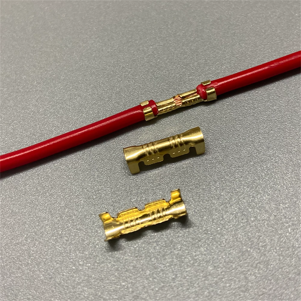 Gold 453 U-Shaped Cold Inserts - 1000PCS 0.3-1.5mm 2 Terminal Tab Connectors | Small Teeth Fascia - Image 5