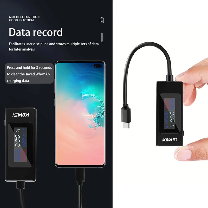 KWS-066C/KWS-065C USB-C Tester - 4-30V 6.5A Voltage Current Meter | Quick Charge ID - Image 5