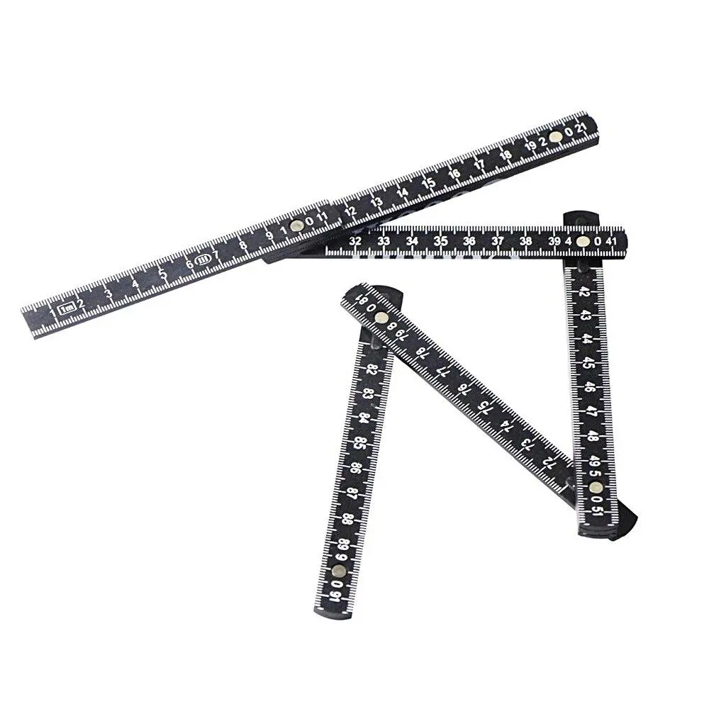 1M Slide Ten-Parts Folding Ruler | Inside Reading Carpenter Measuring Tool - Image 3